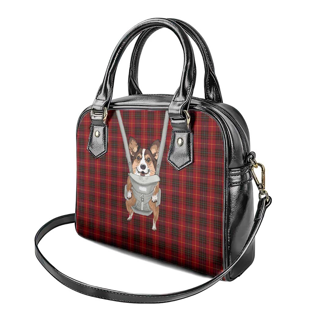 Front Carrier Dog Pembroke Welsh Corgi Christmas Shoulder Handbag Xmas Holiday Patterns - Wonder Print Shop