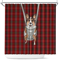 Front Carrier Dog Pembroke Welsh Corgi Christmas Shower Curtain Xmas Holiday Patterns - Wonder Print Shop