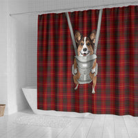 Front Carrier Dog Pembroke Welsh Corgi Christmas Shower Curtain Xmas Holiday Patterns - Wonder Print Shop