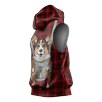 Front Carrier Dog Pembroke Welsh Corgi Christmas Sleeveless Hoodie Xmas Holiday Patterns - Wonder Print Shop