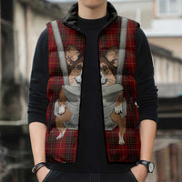 Front Carrier Dog Pembroke Welsh Corgi Christmas Sleeveless Puffer Jacket Xmas Holiday Patterns - Wonder Print Shop
