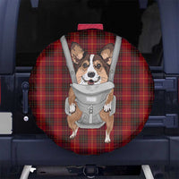 Front Carrier Dog Pembroke Welsh Corgi Christmas Spare Tire Cover Xmas Holiday Patterns - Wonder Print Shop