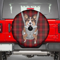 Front Carrier Dog Pembroke Welsh Corgi Christmas Spare Tire Cover Xmas Holiday Patterns - Wonder Print Shop