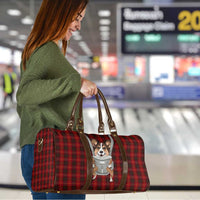 Front Carrier Dog Pembroke Welsh Corgi Christmas Travel Bag Xmas Holiday Patterns - Wonder Print Shop