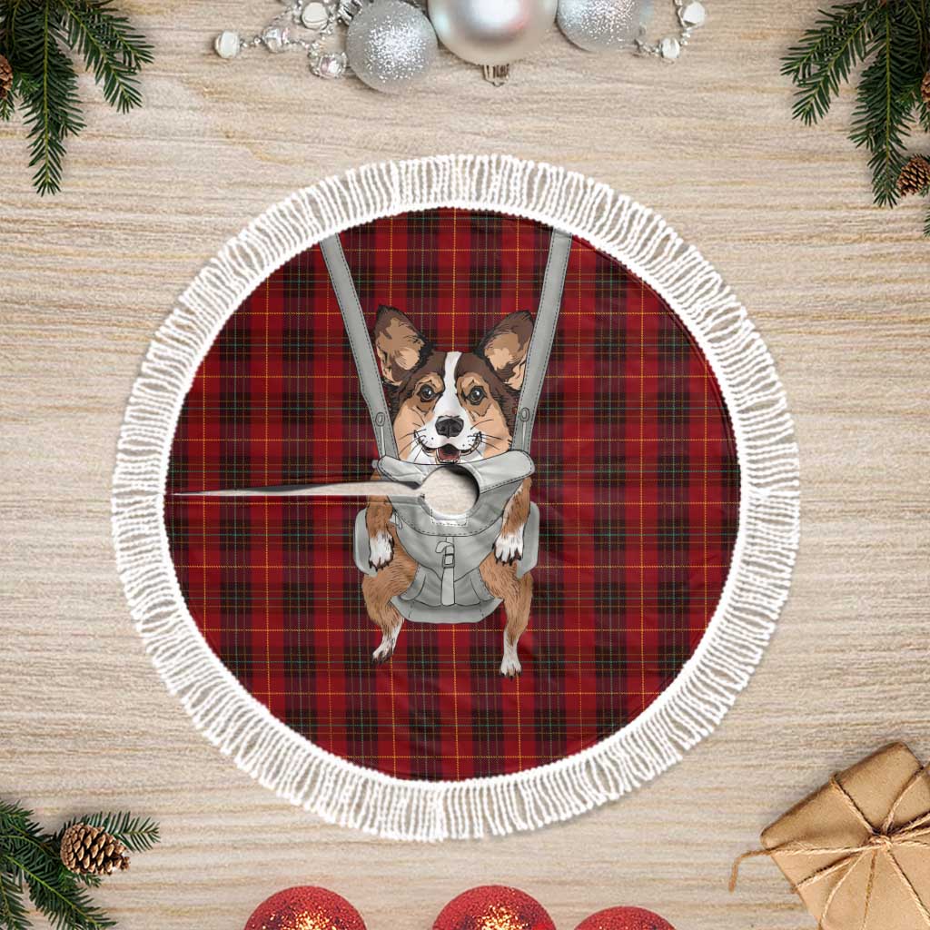Front Carrier Dog Pembroke Welsh Corgi Christmas Tree Skirt Xmas Holiday Patterns - Wonder Print Shop