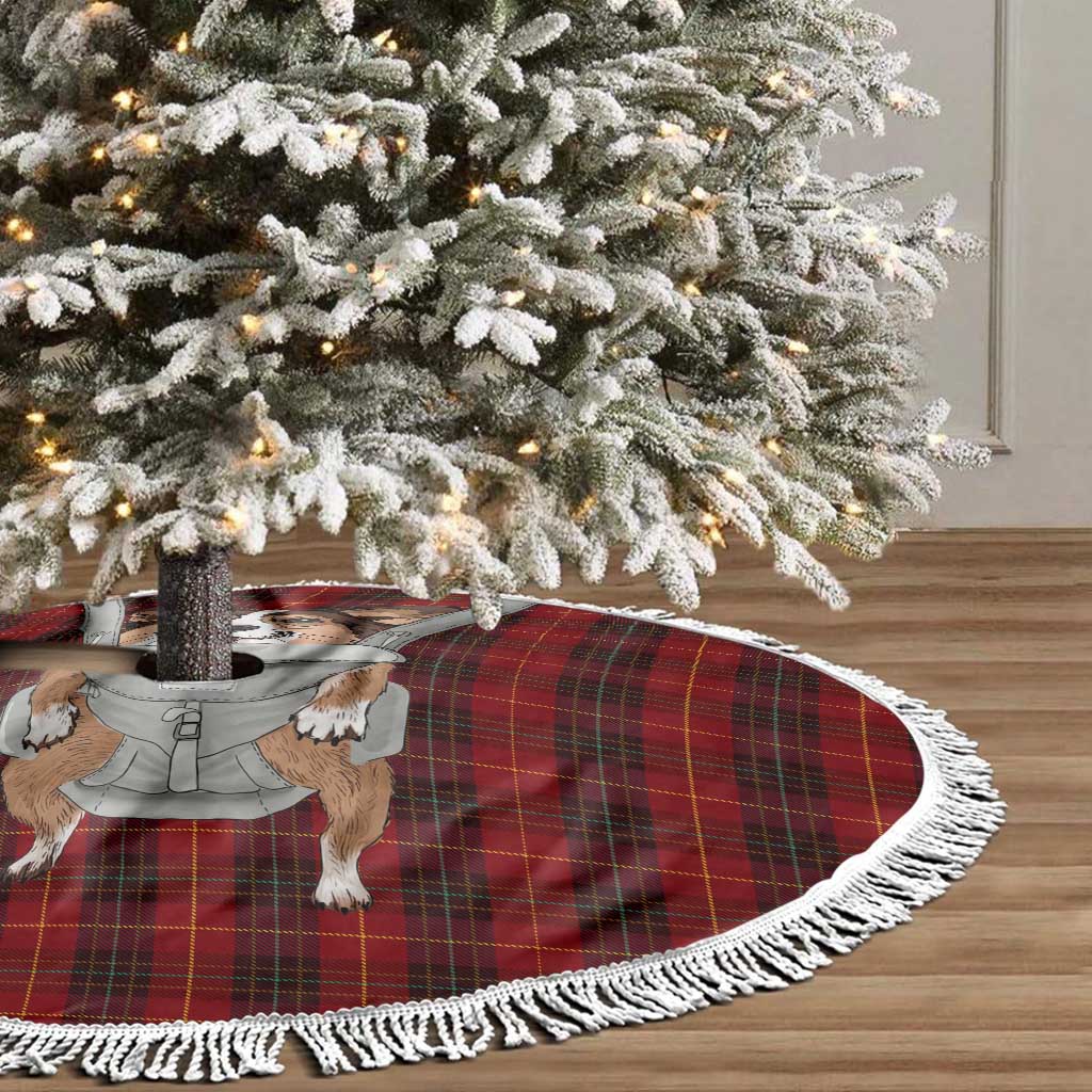 Front Carrier Dog Pembroke Welsh Corgi Christmas Tree Skirt Xmas Holiday Patterns - Wonder Print Shop