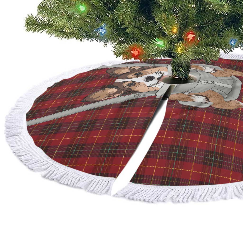 Front Carrier Dog Pembroke Welsh Corgi Christmas Tree Skirt Xmas Holiday Patterns - Wonder Print Shop