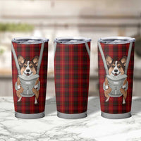 Front Carrier Dog Pembroke Welsh Corgi Christmas Tumbler Cup Xmas Holiday Patterns - Wonder Print Shop
