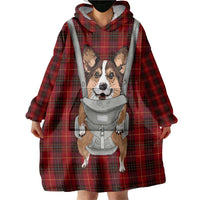 Front Carrier Dog Pembroke Welsh Corgi Christmas Wearable Blanket Hoodie Xmas Holiday Patterns - Wonder Print Shop