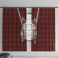 Front Carrier Dog Pembroke Welsh Corgi Christmas Window Curtain Xmas Holiday Patterns - Wonder Print Shop