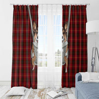 Front Carrier Dog Pembroke Welsh Corgi Christmas Window Curtain Xmas Holiday Patterns - Wonder Print Shop