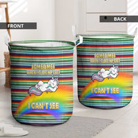 Funny Unicorn Sometimes When I Close My Eyes Christmas Laundry Basket Xmas Holiday Patterns - Wonder Print Shop