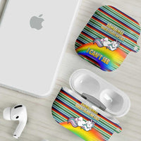 Funny Unicorn Sometimes When I Close My Eyes Christmas AirPods Case Xmas Holiday Patterns - Wonder Print Shop