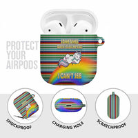 Funny Unicorn Sometimes When I Close My Eyes Christmas AirPods Case Xmas Holiday Patterns - Wonder Print Shop