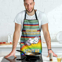 Funny Unicorn Sometimes When I Close My Eyes Christmas Apron Xmas Holiday Patterns - Wonder Print Shop
