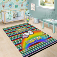 Funny Unicorn Sometimes When I Close My Eyes Christmas Area Rug Xmas Holiday Patterns - Wonder Print Shop