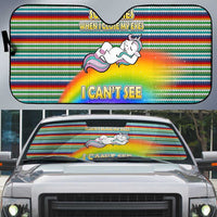 Funny Unicorn Sometimes When I Close My Eyes Christmas Auto Sun Shade Xmas Holiday Patterns - Wonder Print Shop