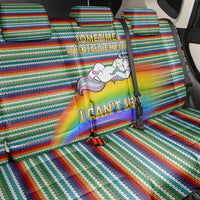 Funny Unicorn Sometimes When I Close My Eyes Christmas Back Car Seat Cover Xmas Holiday Patterns - Wonder Print Shop