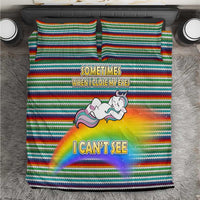 Funny Unicorn Sometimes When I Close My Eyes Christmas Bedding Set Xmas Holiday Patterns - Wonder Print Shop