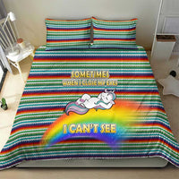 Funny Unicorn Sometimes When I Close My Eyes Christmas Bedding Set Xmas Holiday Patterns - Wonder Print Shop