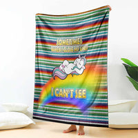 Funny Unicorn Sometimes When I Close My Eyes Christmas Blanket Xmas Holiday Patterns - Wonder Print Shop