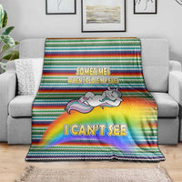 Funny Unicorn Sometimes When I Close My Eyes Christmas Blanket Xmas Holiday Patterns - Wonder Print Shop