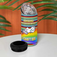 Funny Unicorn Sometimes When I Close My Eyes Christmas 4 in 1 Can Cooler Tumbler Xmas Holiday Patterns - Wonder Print Shop