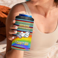 Funny Unicorn Sometimes When I Close My Eyes Christmas 4 in 1 Can Cooler Tumbler Xmas Holiday Patterns - Wonder Print Shop