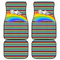 Funny Unicorn Sometimes When I Close My Eyes Christmas Car Mats Xmas Holiday Patterns - Wonder Print Shop