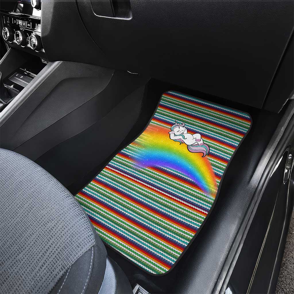 Funny Unicorn Sometimes When I Close My Eyes Christmas Car Mats Xmas Holiday Patterns - Wonder Print Shop