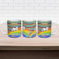 Funny Unicorn Sometimes When I Close My Eyes Christmas Ceramic Mug Xmas Holiday Patterns - Wonder Print Shop