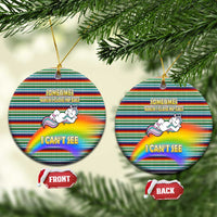 Funny Unicorn Sometimes When I Close My Eyes Christmas Ceramic Ornament Xmas Holiday Patterns - Wonder Print Shop