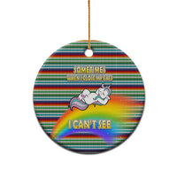Funny Unicorn Sometimes When I Close My Eyes Christmas Ceramic Ornament Xmas Holiday Patterns - Wonder Print Shop
