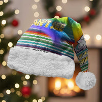 Funny Unicorn Sometimes When I Close My Eyes Christmas Santa Hat Xmas Holiday Patterns - Wonder Print Shop