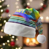 Funny Unicorn Sometimes When I Close My Eyes Christmas Santa Hat Xmas Holiday Patterns - Wonder Print Shop
