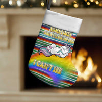 Funny Unicorn Sometimes When I Close My Eyes Christmas Stocking Xmas Holiday Patterns - Wonder Print Shop