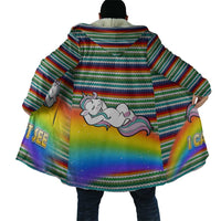 Funny Unicorn Sometimes When I Close My Eyes Christmas Cloak Xmas Holiday Patterns - Wonder Print Shop