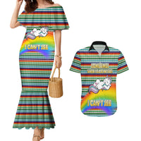 Funny Unicorn Sometimes When I Close My Eyes Christmas Couples Matching Mermaid Dress and Hawaiian Shirt Xmas Holiday Patterns - Wonder Print Shop