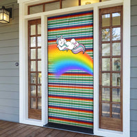 Funny Unicorn Sometimes When I Close My Eyes Christmas Door Cover Xmas Holiday Patterns - Wonder Print Shop
