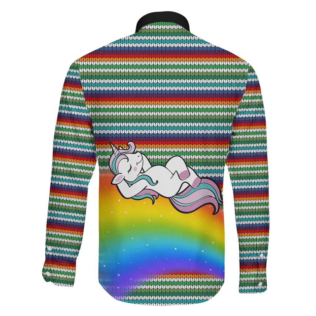 Funny Unicorn Sometimes When I Close My Eyes Christmas Family Matching Mermaid Dress and Hawaiian Shirt Xmas Holiday Patterns - Wonder Print Shop