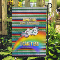 Funny Unicorn Sometimes When I Close My Eyes Christmas Garden Flag Xmas Holiday Patterns - Wonder Print Shop