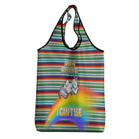 Funny Unicorn Sometimes When I Close My Eyes Christmas Grocery Bag Xmas Holiday Patterns - undefined