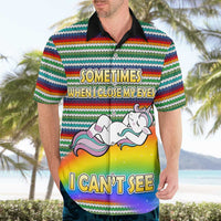 Funny Unicorn Sometimes When I Close My Eyes Christmas Hawaiian Shirt Xmas Holiday Patterns - Wonder Print Shop