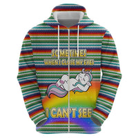 Funny Unicorn Sometimes When I Close My Eyes Christmas Hoodie Xmas Holiday Patterns - Wonder Print Shop