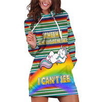 Funny Unicorn Sometimes When I Close My Eyes Christmas Hoodie Dress Xmas Holiday Patterns - Wonder Print Shop