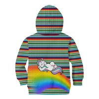 Funny Unicorn Sometimes When I Close My Eyes Christmas Kid Hoodie Xmas Holiday Patterns - Wonder Print Shop