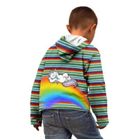 Funny Unicorn Sometimes When I Close My Eyes Christmas Kid Hoodie Xmas Holiday Patterns - Wonder Print Shop