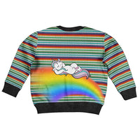 Funny Unicorn Sometimes When I Close My Eyes Christmas Kid Ugly Christmas Sweater Xmas Holiday Patterns - Wonder Print Shop