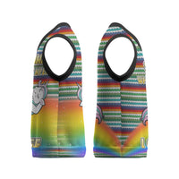 Funny Unicorn Sometimes When I Close My Eyes Christmas Knitted V-Neck Vest Xmas Holiday Patterns - Wonder Print Shop