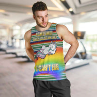 Funny Unicorn Sometimes When I Close My Eyes Christmas Men Tank Top Xmas Holiday Patterns - Wonder Print Shop